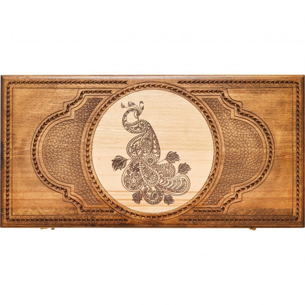 Нарды резные "Павлин" 60, Zakaryan (28355)