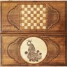 Нарды резные "Павлин" 60, Zakaryan (28355)