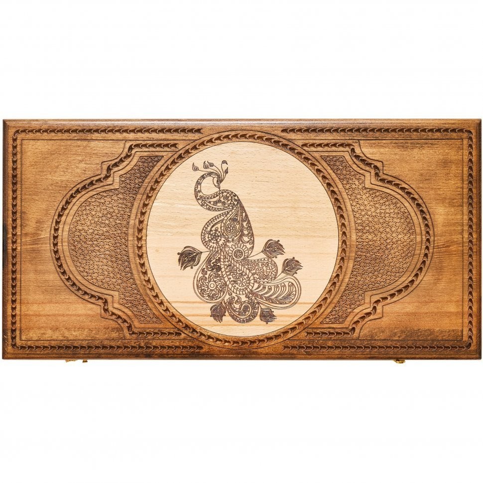 Нарды резные "Павлин" 60, Zakaryan (28355)