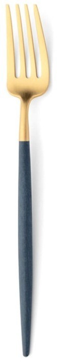 Вилка десертная GO.07BLEGB, нержавеющая сталь 18/10, композитный материал, blue/gold, CUTIPOL