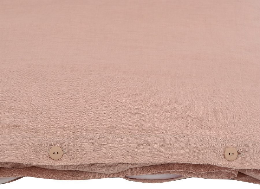 Пододеяльник изо льна цвета пыльной розы essential, 200х200 см (63321)