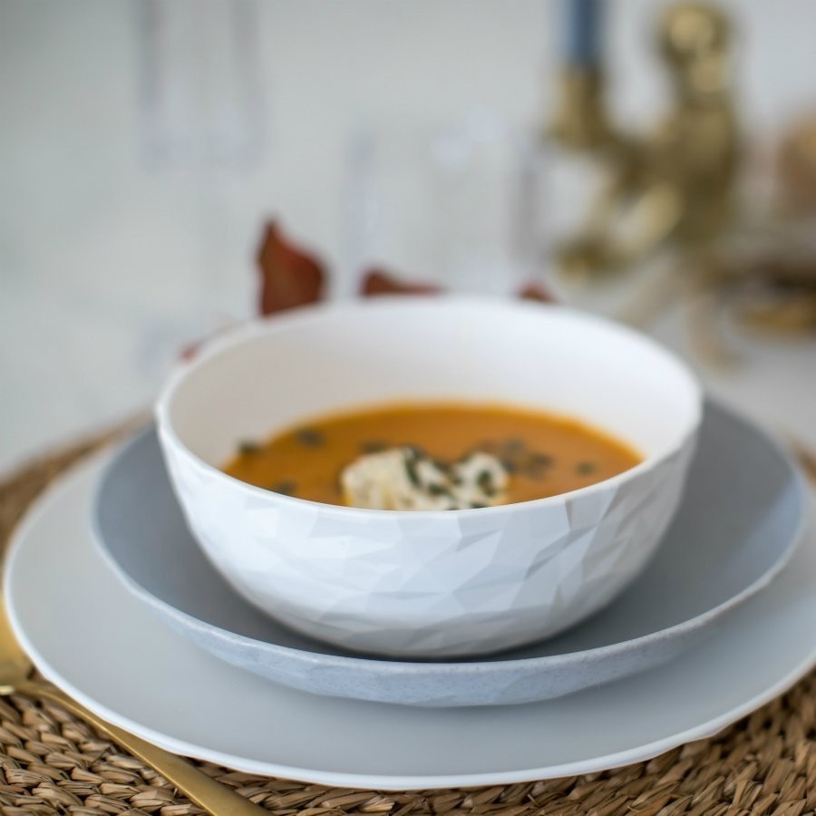 Тарелка глубокая club, organic, D22 см, розовая (64419)