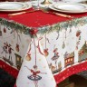 Скатерть "щелкунчик" 140х180см ,красный, 100% хлопок,твил Lefard (850-762-2)