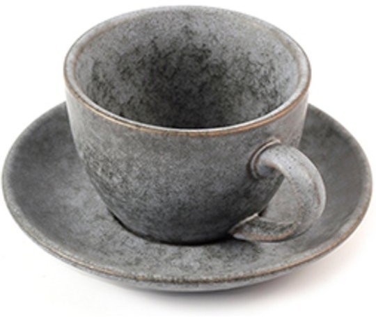 Блюдце E608-C-04105/C, 14.5 см, каменная керамика, grey, ROOMERS TABLEWARE