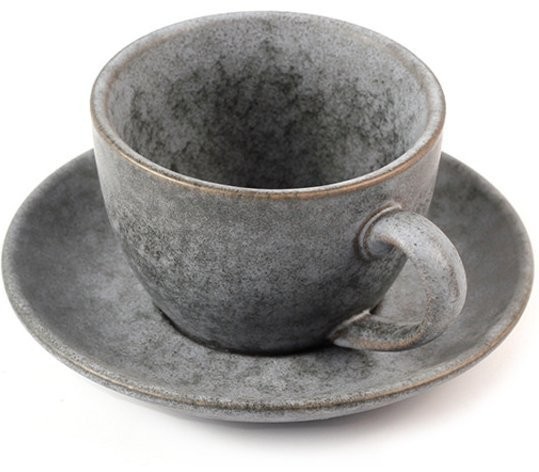 Блюдце E608-C-04105/C, 14.5 см, каменная керамика, grey, ROOMERS TABLEWARE
