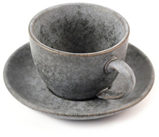 Блюдце E608-C-04105/C, 14.5 см, каменная керамика, grey, ROOMERS TABLEWARE