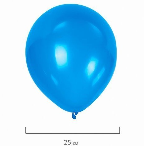 Шары воздушные Золотая Сказка 10 (25 см) 50 шт синие 104999 (2) (87148)