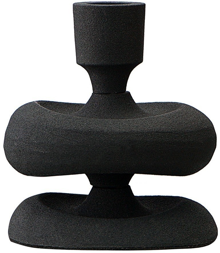 Подсвечник vivlend, 12 см, черный (76297)