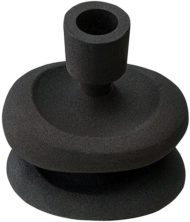 Подсвечник vivlend, 12 см, черный (76297)