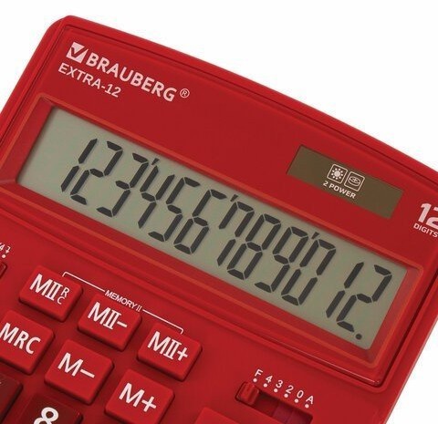 Калькулятор настольный Brauberg Extra-12-WR 12 разрядов 250484 (86039)