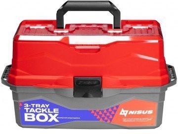Ящик для снастей Nisus Tackle Box трехполочный красный N-TB-3-R (67178)