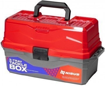 Ящик для снастей Nisus Tackle Box трехполочный красный N-TB-3-R (67178)