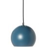 Лампа подвесная ball, 16хD18 см, голубая матовая, черный шнур (67952)