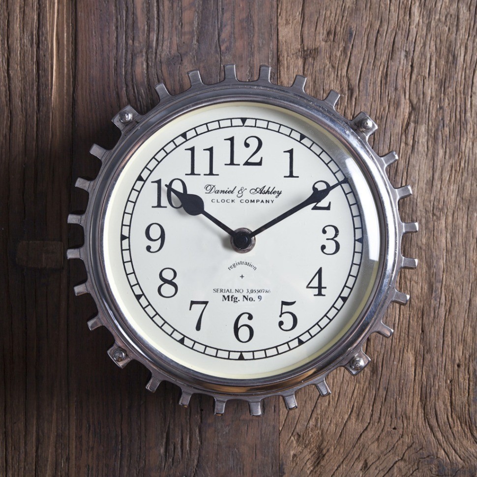 Часы 45-382-24, металл, стекло, chrom, ROOMERS FURNITURE