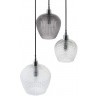 Светильник подвесной каскадный aurora, D50 см, серый/прозрачный (76565)