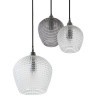 Светильник подвесной каскадный aurora, D50 см, серый/прозрачный (76565)