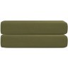 Простыня на резинке из сатина из коллекции meditation, olive, 180х200х30 см (77758)