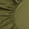 Простыня на резинке из сатина из коллекции meditation, olive, 180х200х30 см (77758)