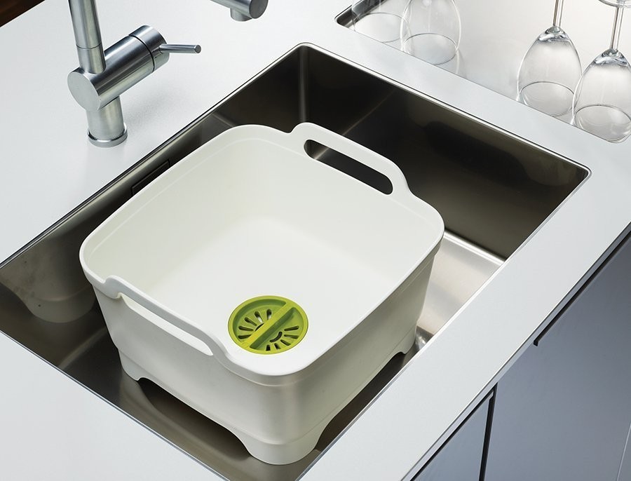 Контейнер для мытья посуды wash&drain™, белый (39618)