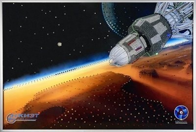 Картина Спутник 4 с кристаллами Swarovski (2316)