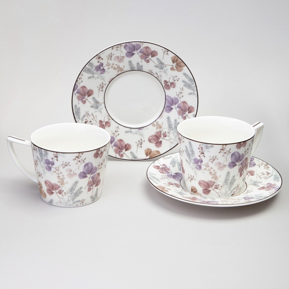 Чайный набор lefard "blossom" на 2 пер. 4 пр. 250 мл (165-603)