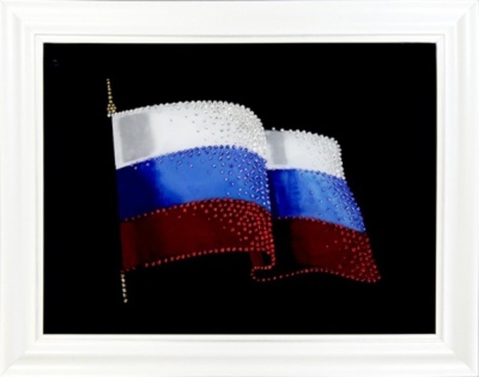 Картина Флаг России 2 с кристаллами Swarovski (1776)