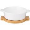 Салатник с ручками lefard "native" на дерев. подставке 15,3*12,9*5,5 см (761-080)