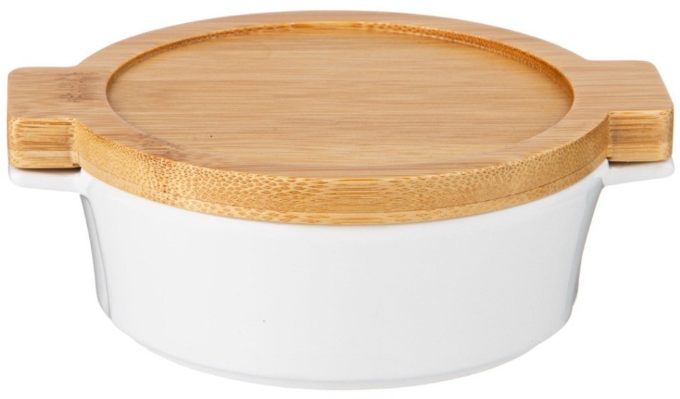 Салатник с ручками lefard "native" на дерев. подставке 15,3*12,9*5,5 см (761-080)