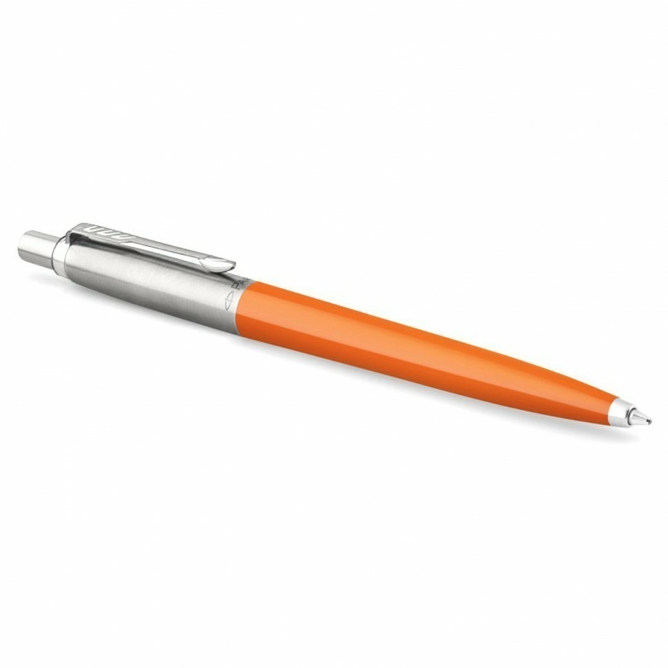 Ручка шариковая Parker Jotter Orig Orange корпус оранжевый детали хром блистер синяя 143860 (90801)