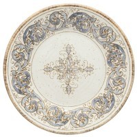 Тарелка SD704-WBL(EVP171-01122D), керамика, beige, blue, CASAFINA BY COSTA NOVA