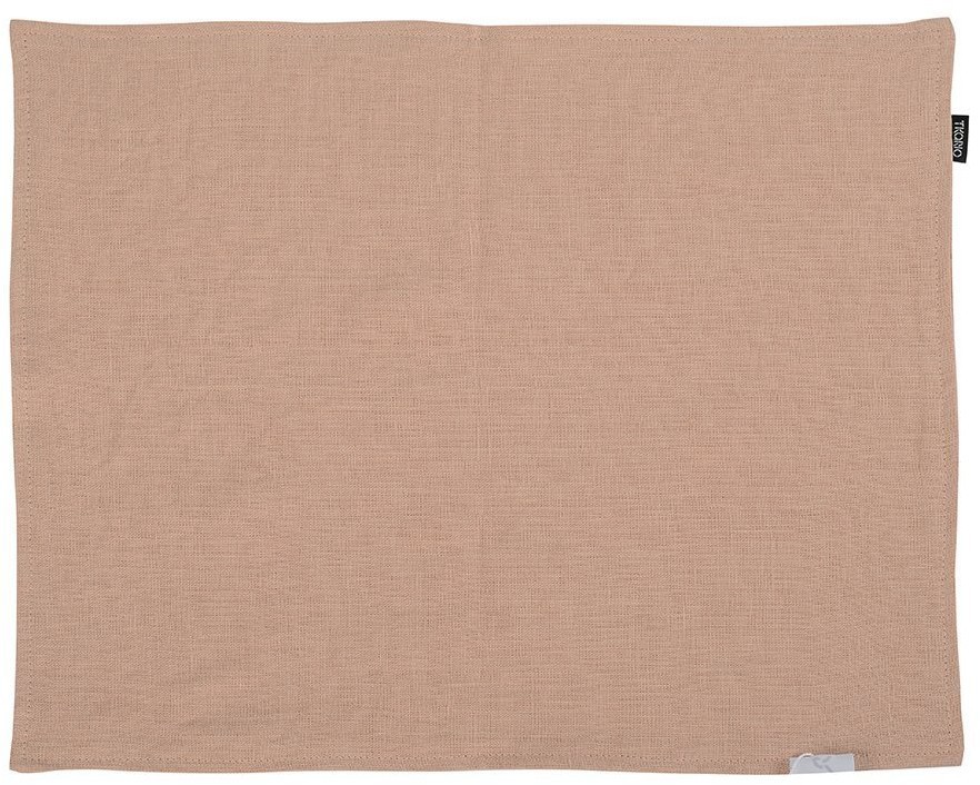 Салфетка под приборы из умягченного льна розово-пудрового цвета из коллекции essential, 35х45 см (66959)