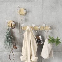 Вешалка настенная melody, натуральное дерево/никель (76802)