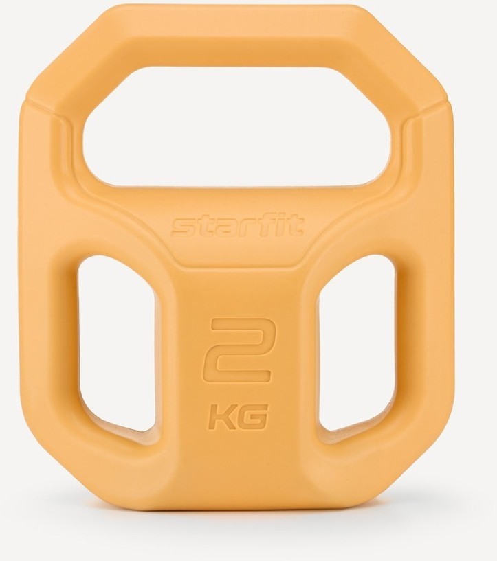 Гиря пластиковая STARFIT DB-505, 2 кг, оранжевый (2113750)