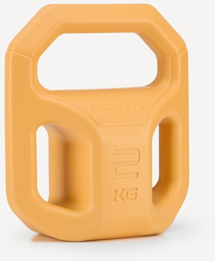 Гиря пластиковая STARFIT DB-505, 2 кг, оранжевый (2113750)