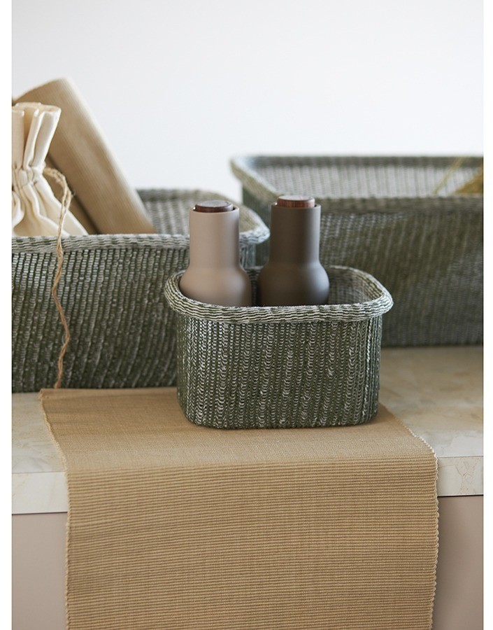 Набор из 4-х корзин для хранения sustainable collection, оливковый (77686)