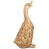 Фигурка декоративная "утка резная" н-23см цвет: бронза с позолотой Lefard (169-899)