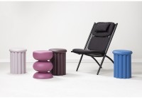 Столик приставной vivlend, D37 см, сливовый (76330)