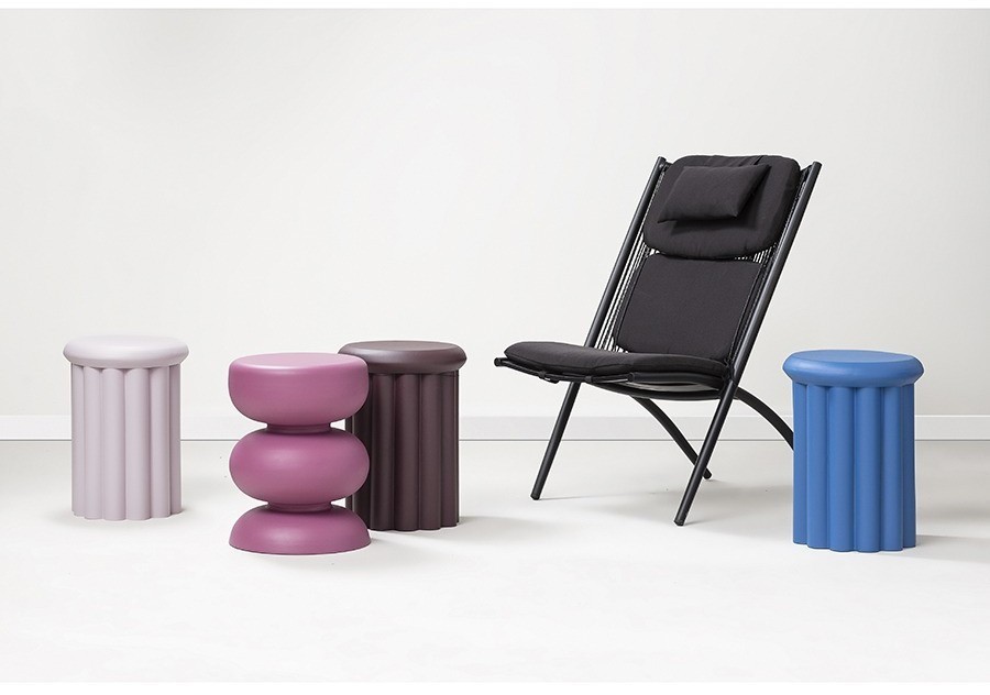 Столик приставной vivlend, D37 см, сливовый (76330)