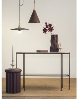 Столик приставной vivlend, D37 см, сливовый (76330)