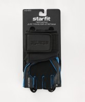 Перчатки для фитнеса STARFIT WG-201, черный/синий (2119232)