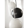 Лампа подвесная ball, 16хD18 см, хром в глянце, черный шнур (67963)