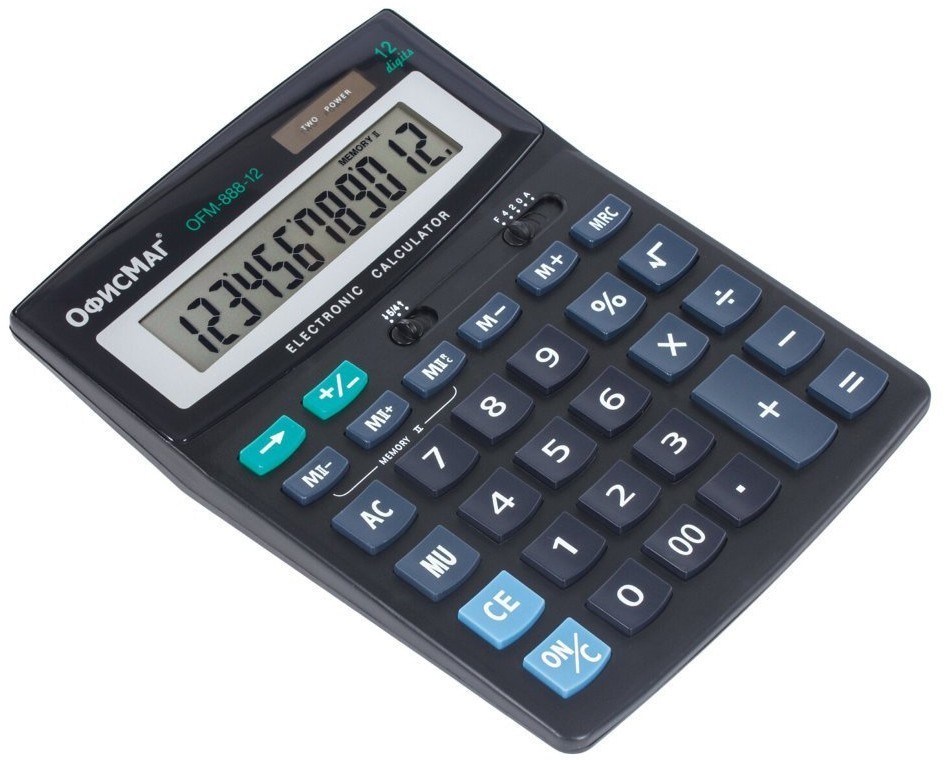 Калькулятор настольный Офисмаг OFM-888-12 12 разрядов 250224 (64902)