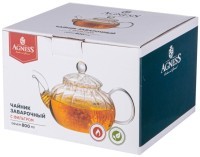 Чайник заварочный agness с фильтром из нжс 800 мл (887-258)