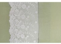 Кпб &quot;идиллия&quot; 2-х сп, зелёное,кружево.под.175*215-1шт, прост.250*220-1шт, нав.50*70-2шт SANTALINO (984-605)
