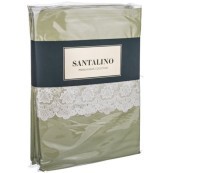 Кпб &quot;идиллия&quot; 2-х сп, зелёное,кружево.под.175*215-1шт, прост.250*220-1шт, нав.50*70-2шт SANTALINO (984-605)