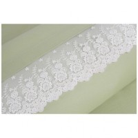 Кпб &quot;идиллия&quot; 2-х сп, зелёное,кружево.под.175*215-1шт, прост.250*220-1шт, нав.50*70-2шт SANTALINO (984-605)