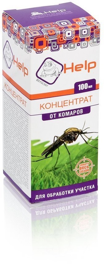 Средство от комаров концентрат HELP на весь сезон, более 50 соток 100 мл 80227 (54397)