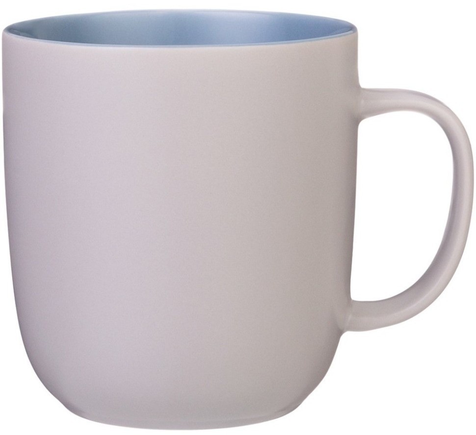 Кружка bronco "velour" 400 мл серая (407-146)