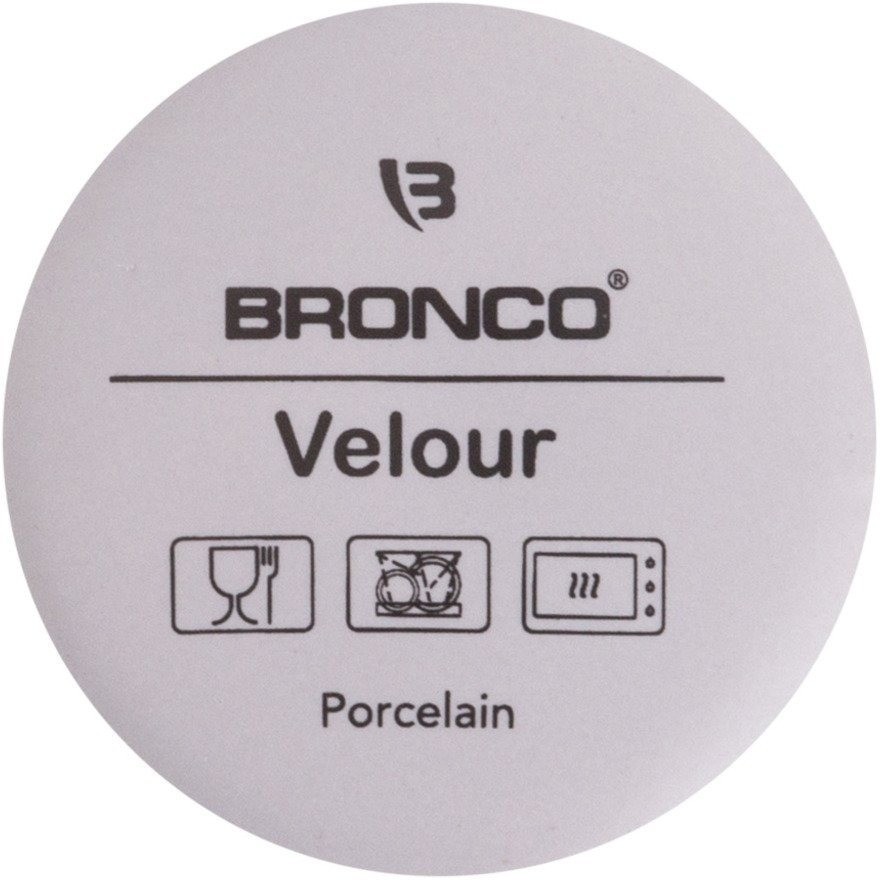 Кружка bronco "velour" 400 мл серая (407-146)