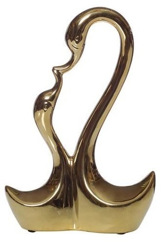 Статуэтка"Лебеди" золотая 25,5*6*17,5 (TT-00000040)